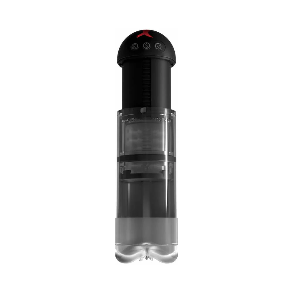 PDX Elite Extender Pro Rechargeable Vibrating Penis Pump Clear/Black - Image 3