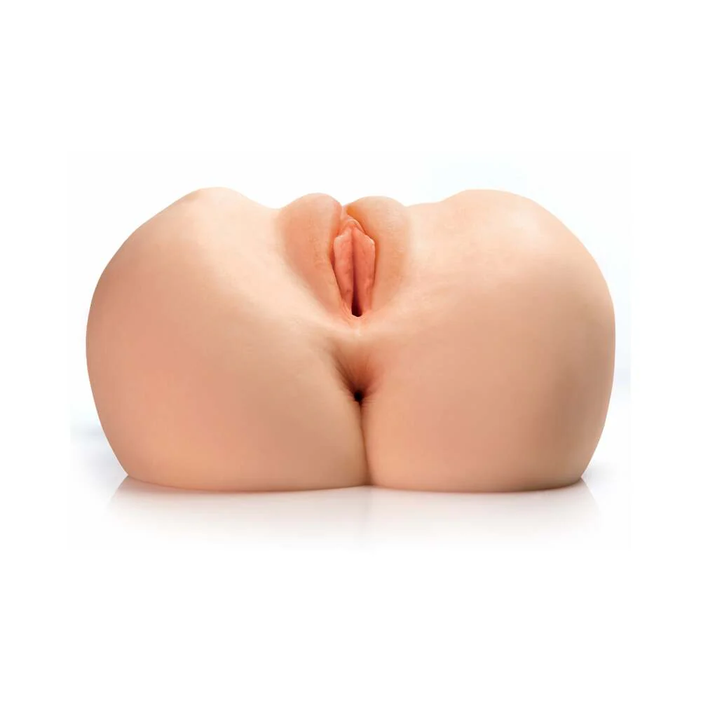 PDX Plus EZ Bang Torso Dual Entry Masturbator Beige - Image 3