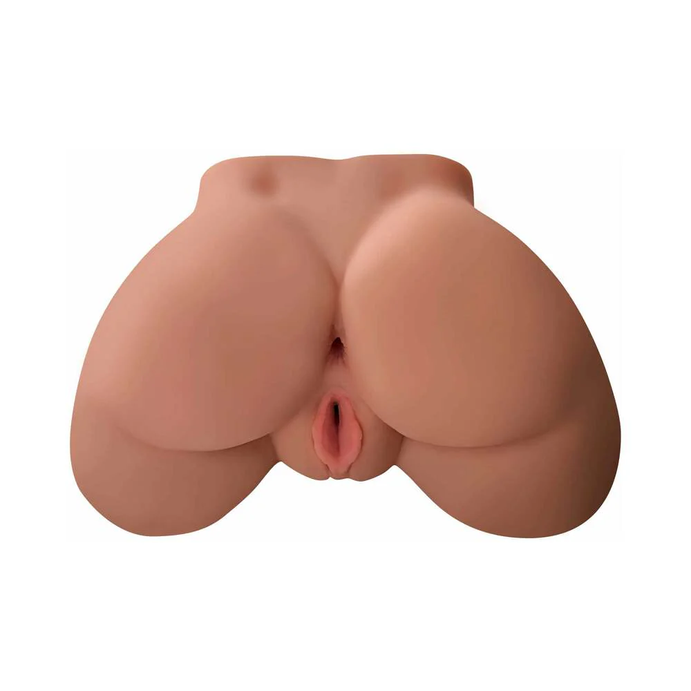 PDX Plus Perfect Ass Dual Entry Masturbator Tan - Image 2