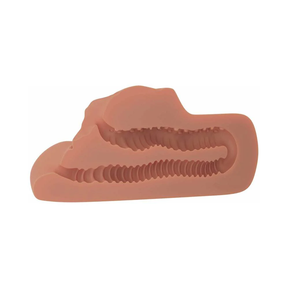 PDX Plus Perfect Pussy Double Stroker Tan - Image 4