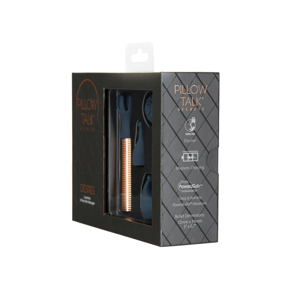 Pillow Talk Secrets Desires 6-Piece Silicone Mini Massager Set Navy - Image 3