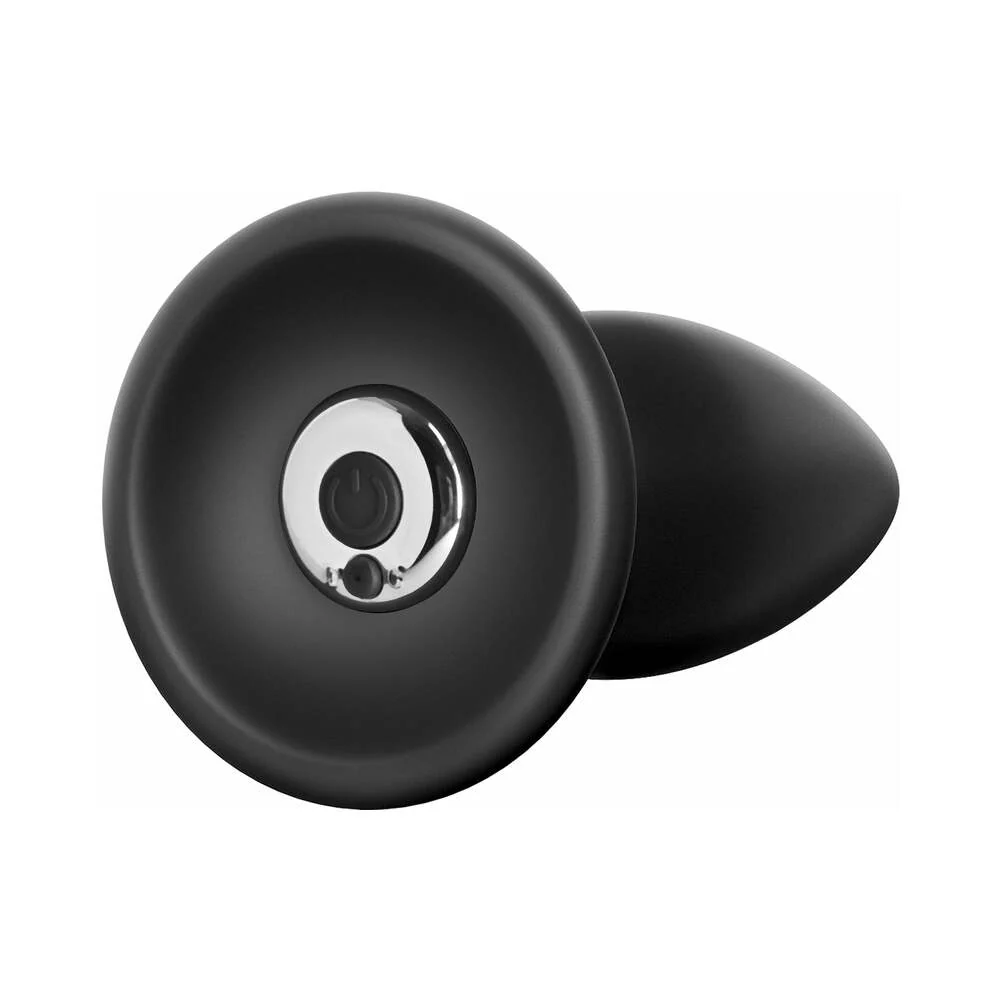 Anal Fantasy Elite Collection Small Rechargeable Vibrating Silicone Anal Plug Black - Image 3