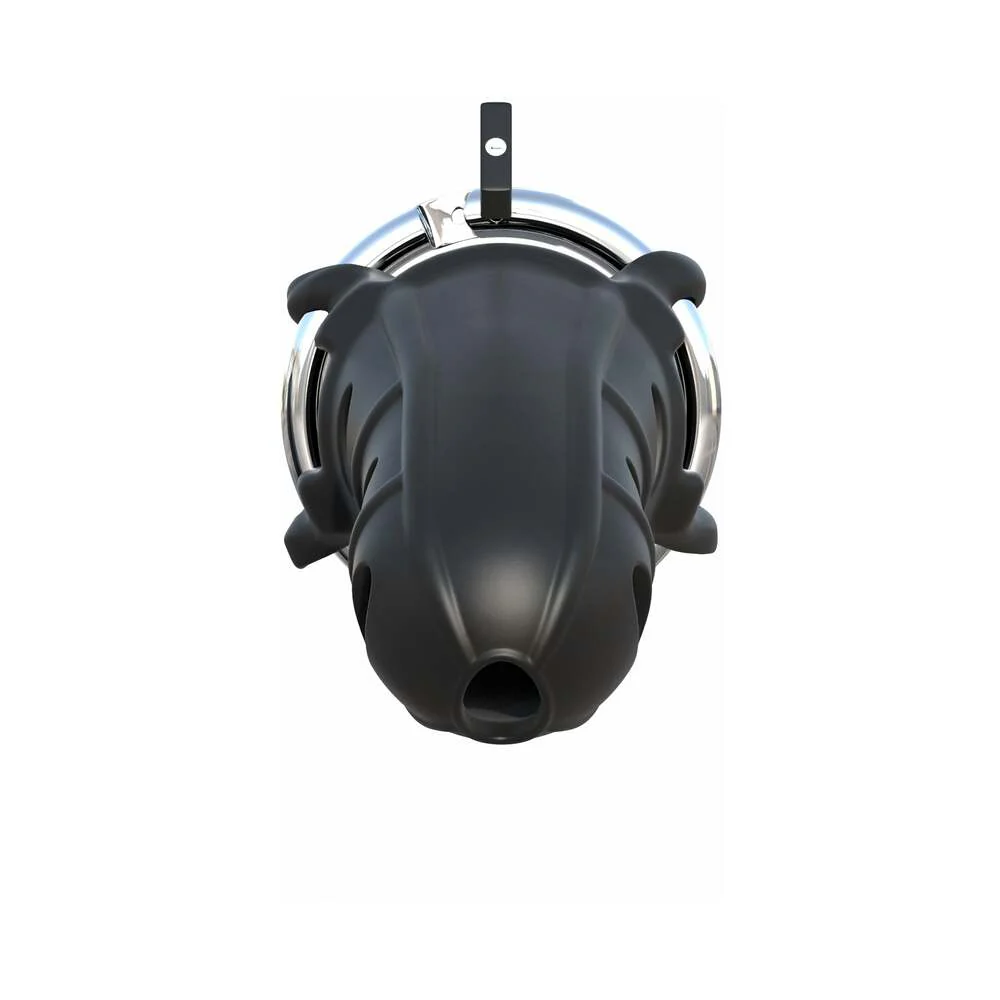 Fantasy C-Ringz Hardcore Silicone Cock Blocker Locking Chastity Cage Black - Image 5