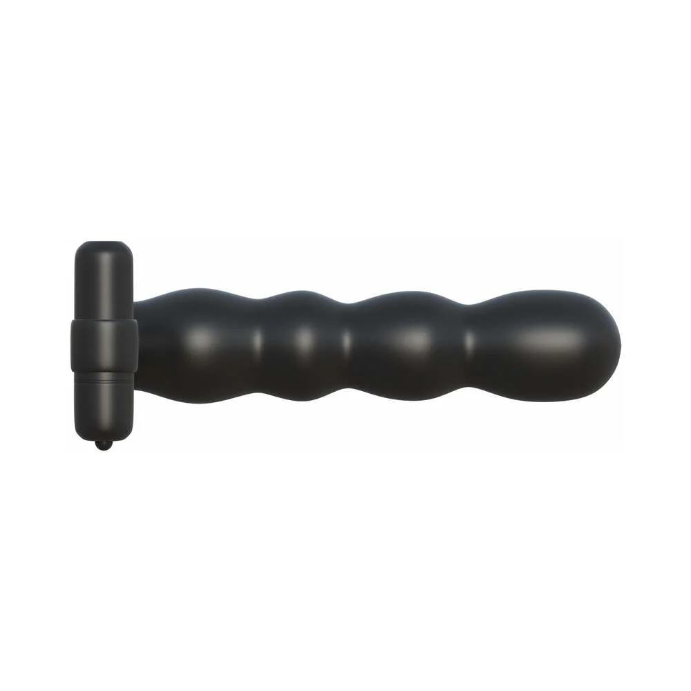 Fantasy C-Ringz Posable Partner Double Penetrator Vibrating Cockring Black - Image 4