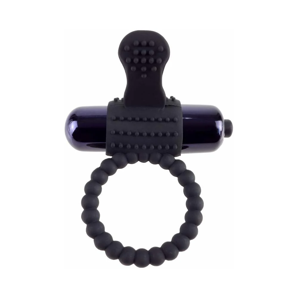 Fantasy C-Ringz Vibrating Silicone Super Ring With Bullet Black - Image 2