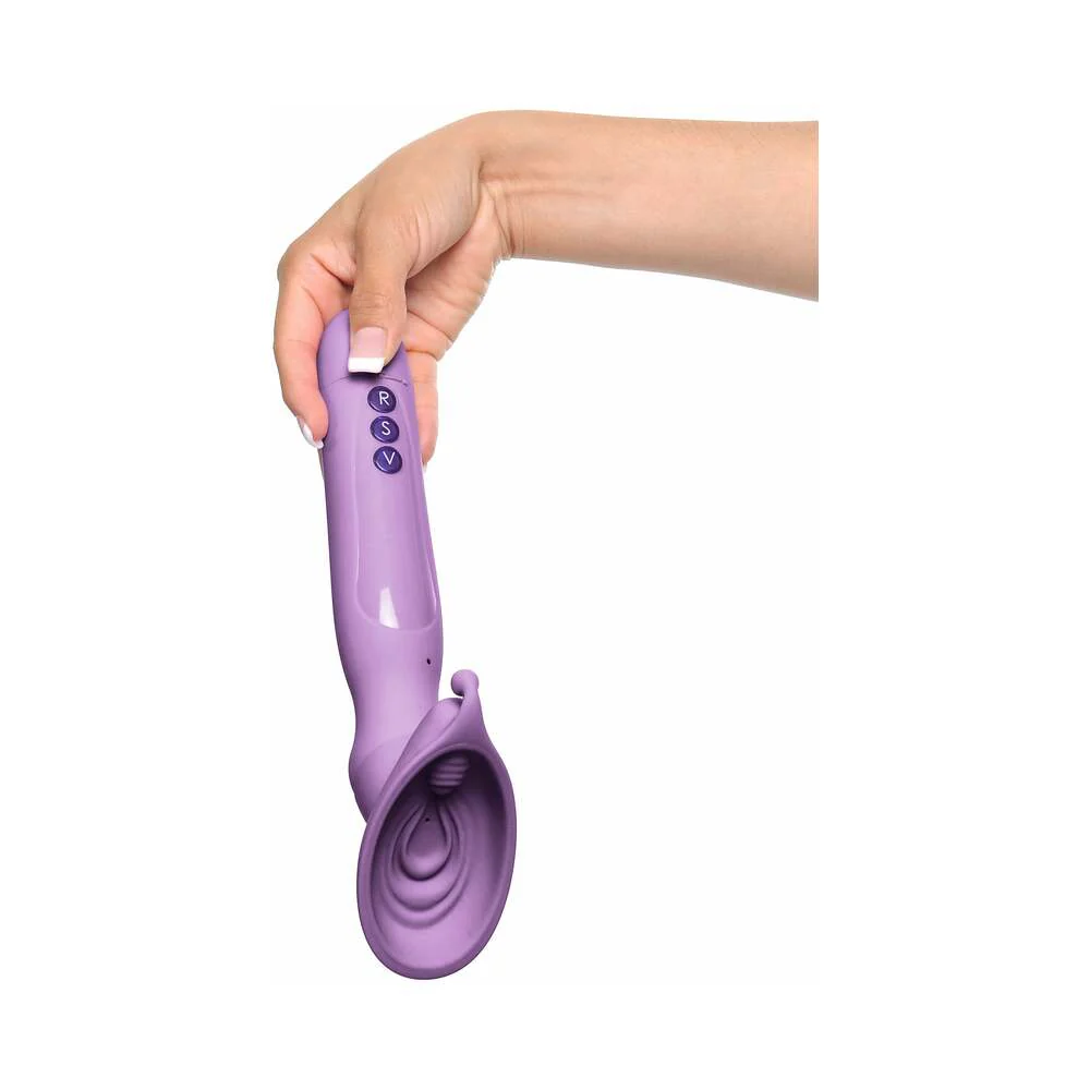 Fantasy For Her Vibrating Roto Suck-Her Silicone Vulva Pump Purple - Image 6