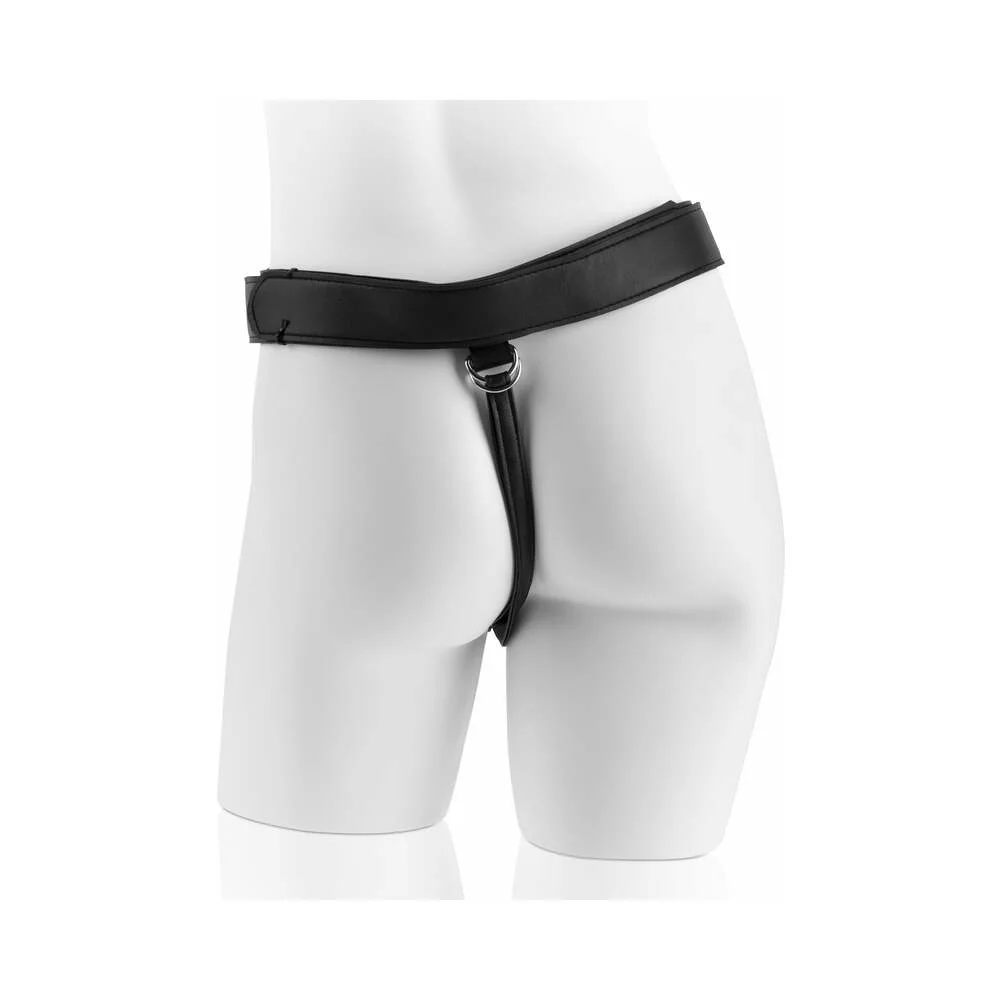 King Cock Strap-On Harness With 8 in. Cock Brown - Image 3