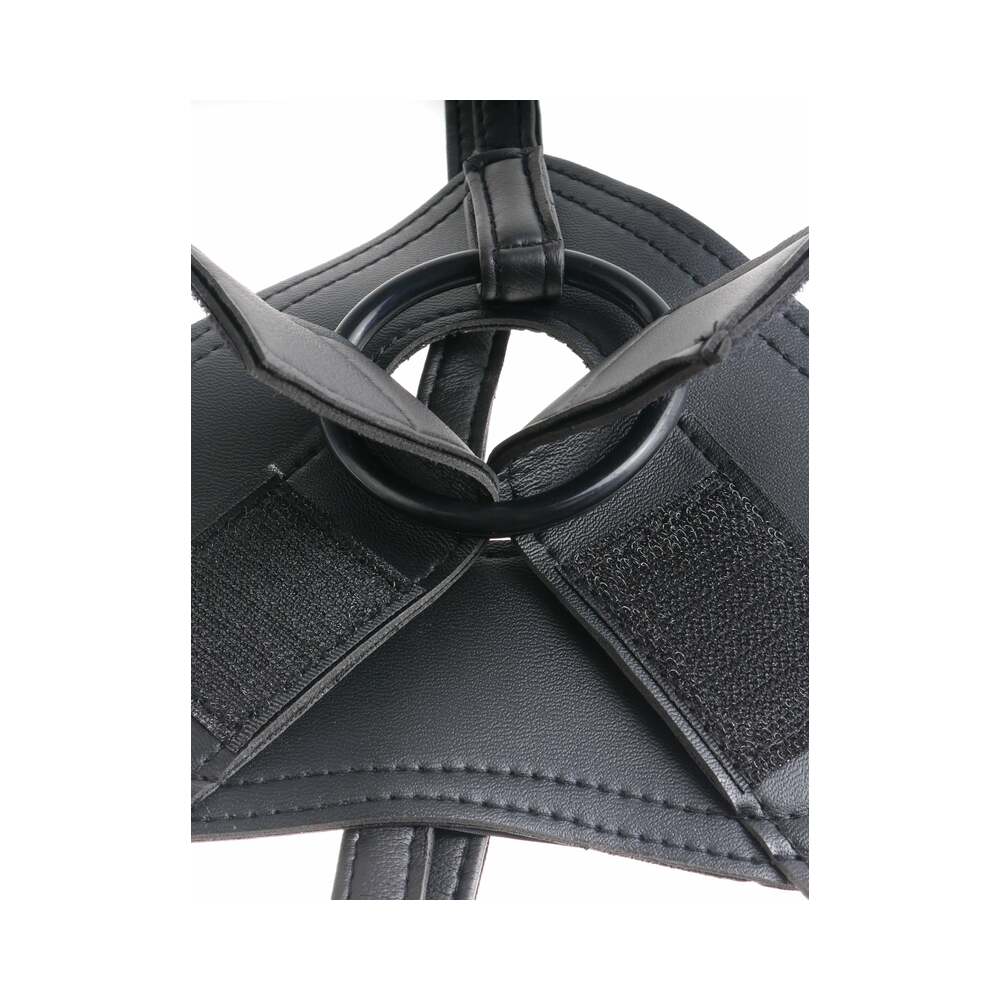 King Cock Strap-On Harness With 8 in. Cock Brown - Image 4