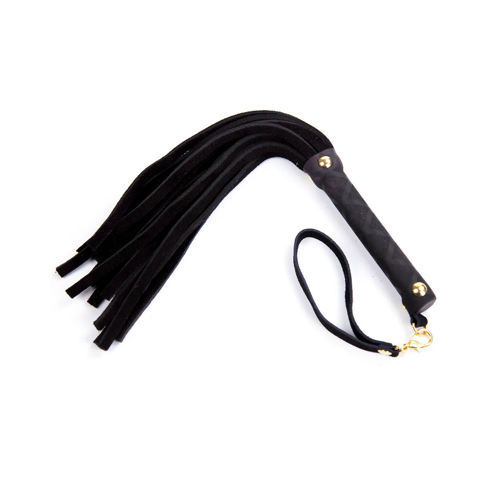 Ple'sur 11 in. Mini Leather Flogger Black - Image 4
