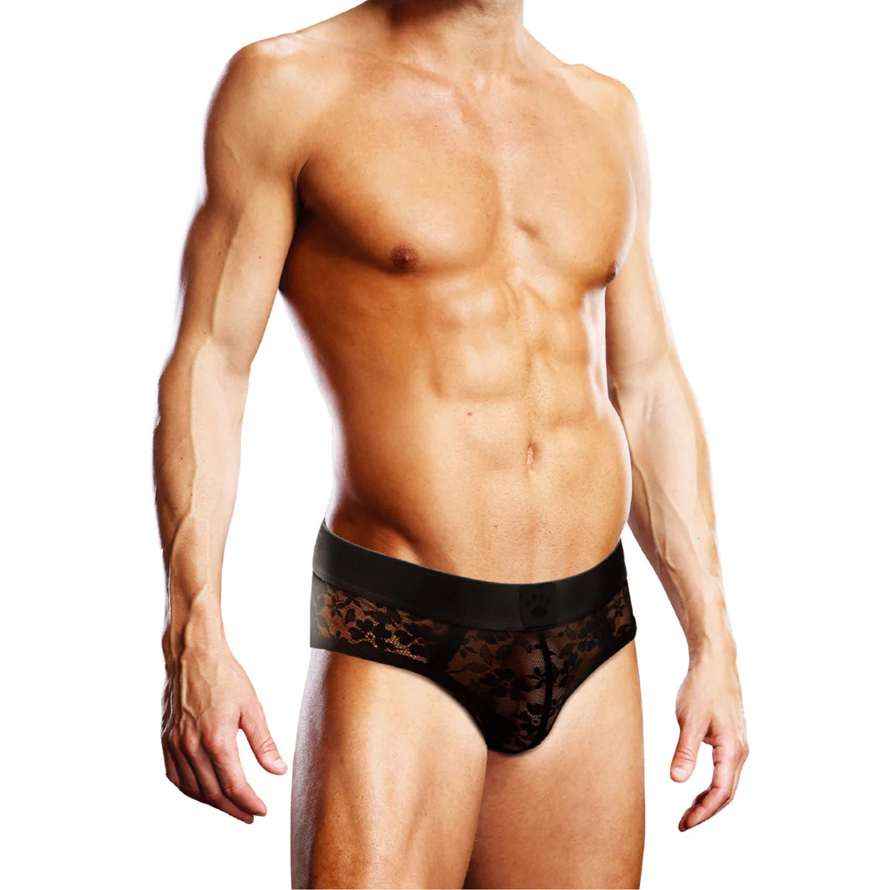 Prowler Lace Brief Black Black L - Image 2
