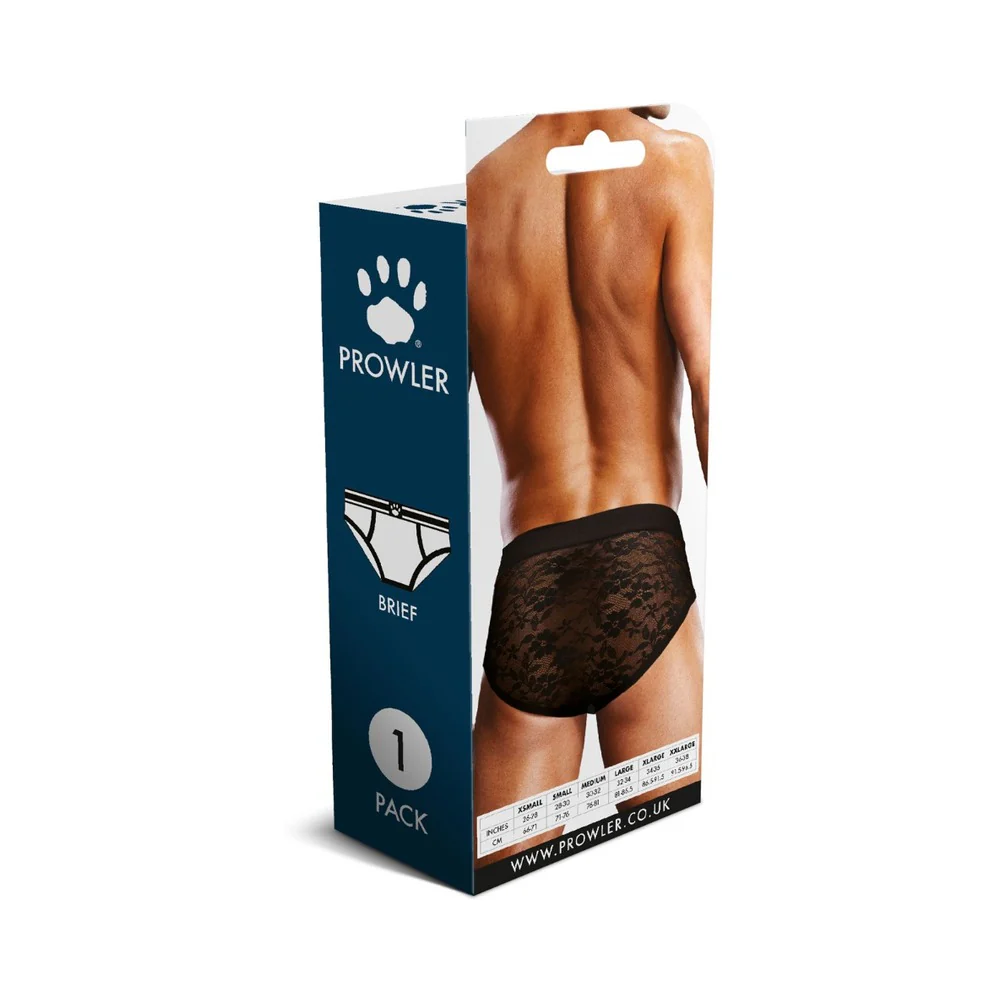 Prowler Lace Brief Black Black L - Image 4