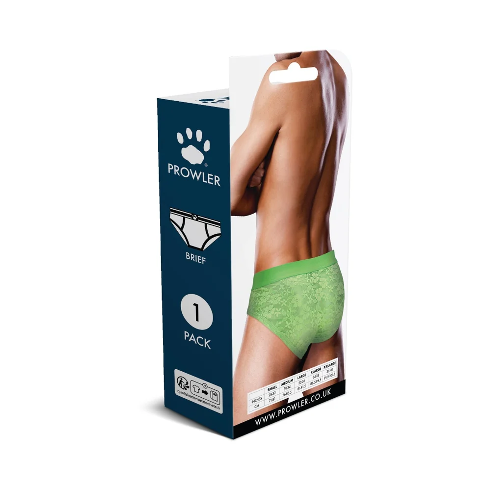 Prowler Lace Brief Neon Green L - Image 4