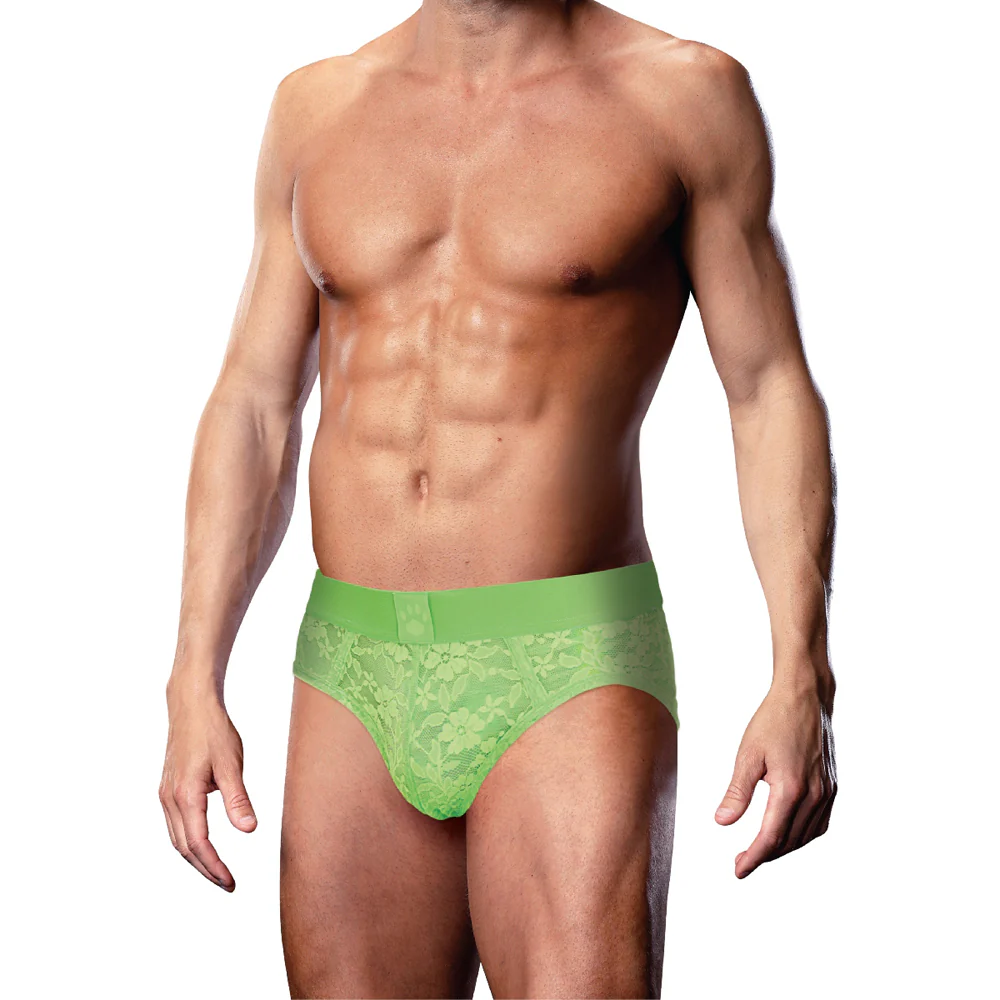 Prowler Lace Brief Neon Green M - Image 2