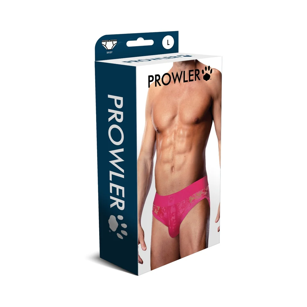 Prowler Lace Brief Pink L