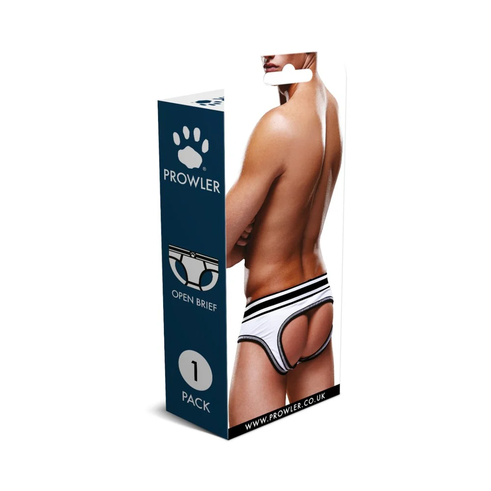 Prowler Open Brief White/Black XL - Image 4