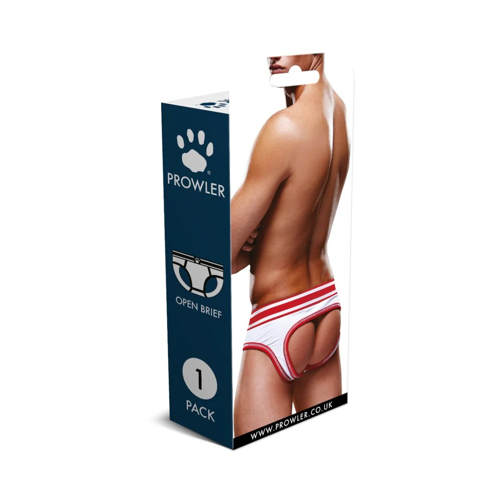 Prowler Open Brief White/Red M - Image 4