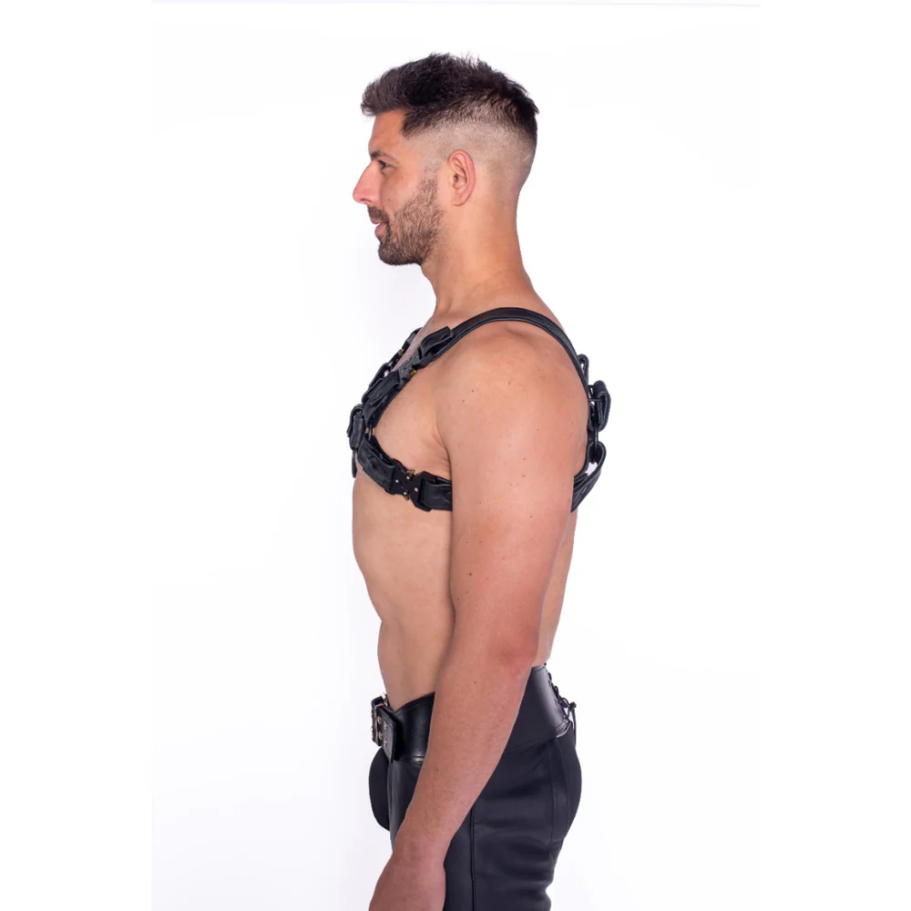 Prowler RED Bull Harness Black with Metal Fittings S - Image 2