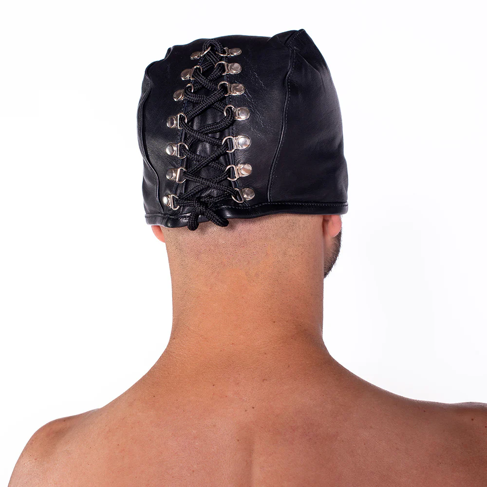Prowler RED Leather Executioners Hood - Image 3