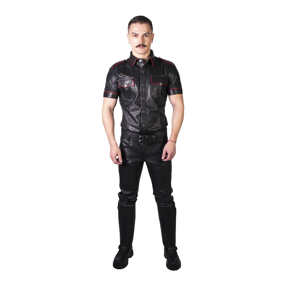 Prowler RED Leather Jeans Black 38 in.