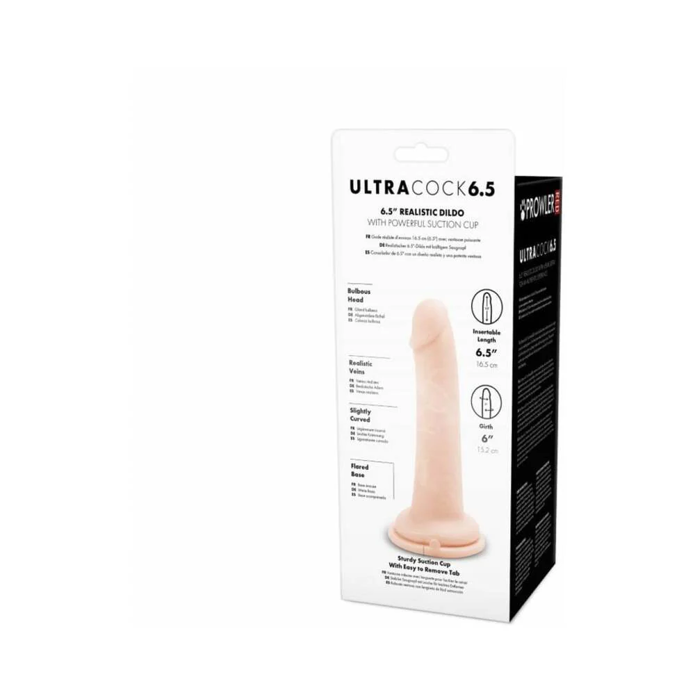 Prowler RED Ultra Cock 6.5 in. Realistic Dildo Vanilla - Image 5