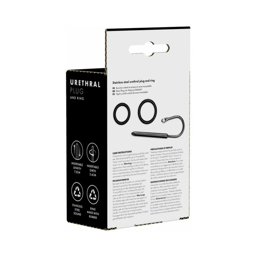 Prowler RED Urethral Plug & Ring Stainless Steel - Image 4