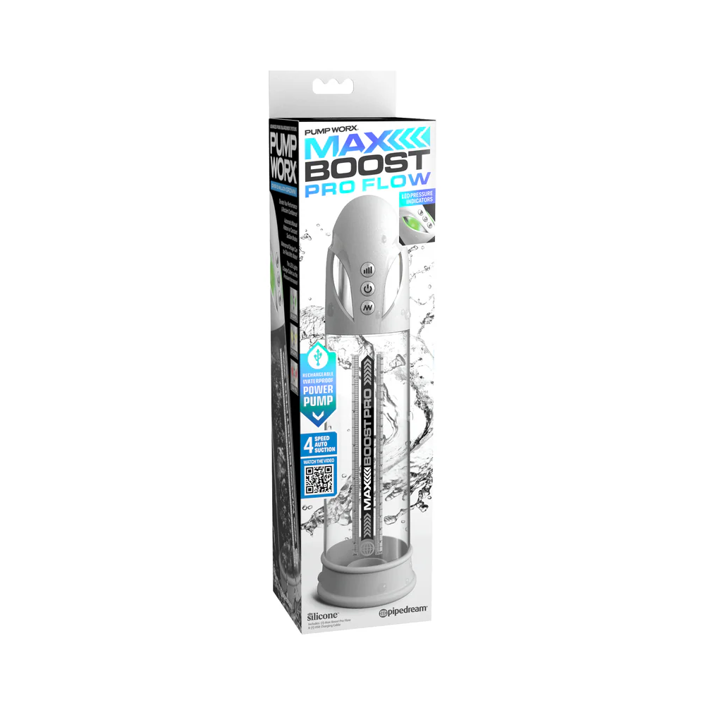 Pump Worx Max Boost Pro Flow White/Clear