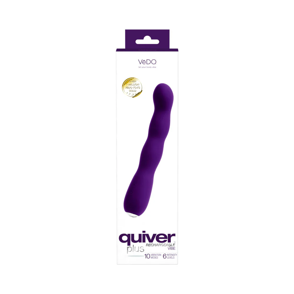 VeDO Quiver Plus Rechargeable Vibe Deep Purple - Image 5