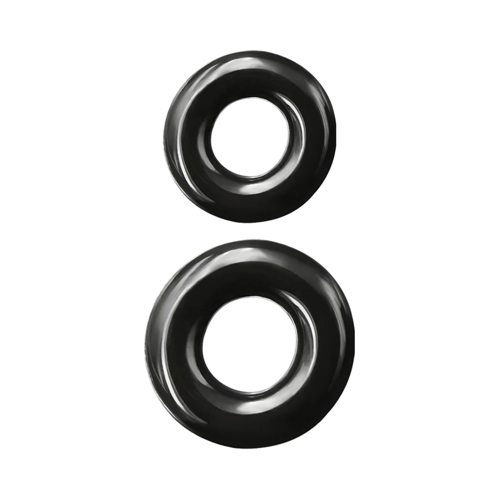 Renegade Double Stack Cock Rings 2-Pack Black - Image 2