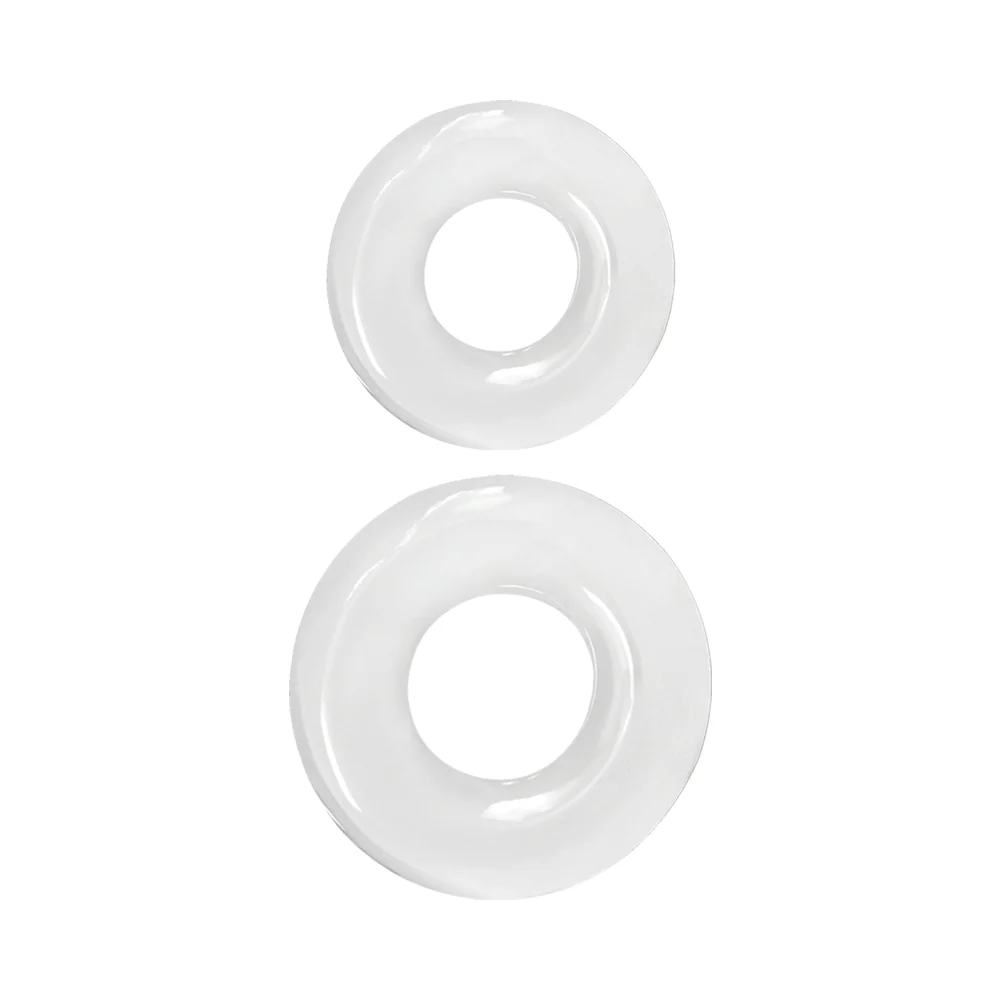 Renegade Double Stack Cock Rings 2-Pack Clear - Image 2