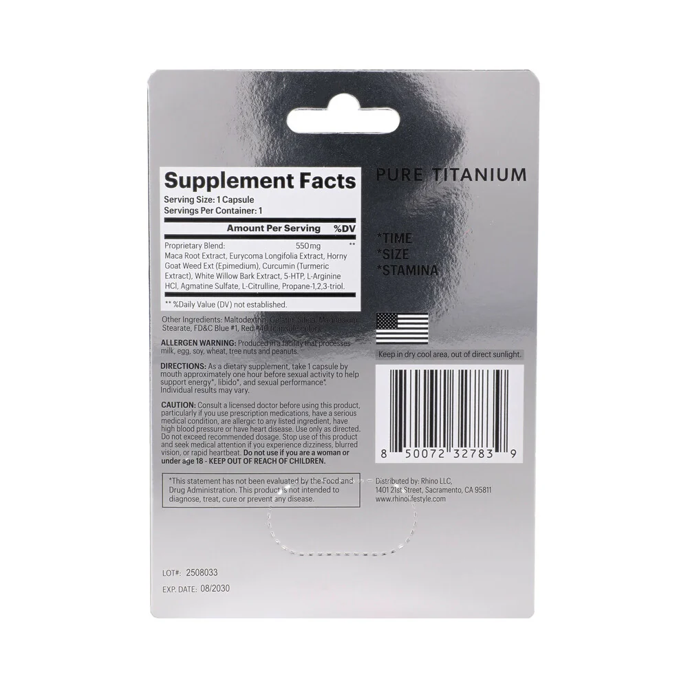 Rhino Pure Titanium Capsules 24-Pack Display - Image 8