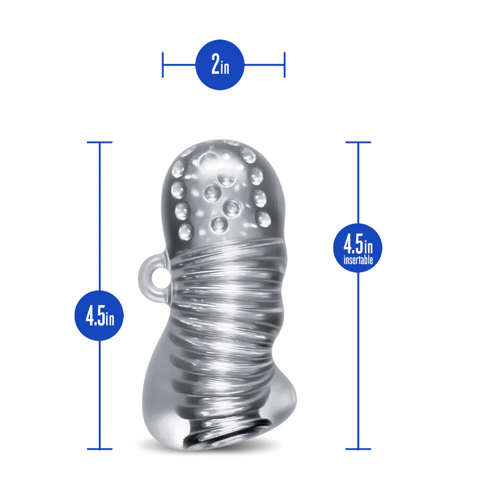 RIZE! Squeezy Ergonomic Stroker Clear - Image 9