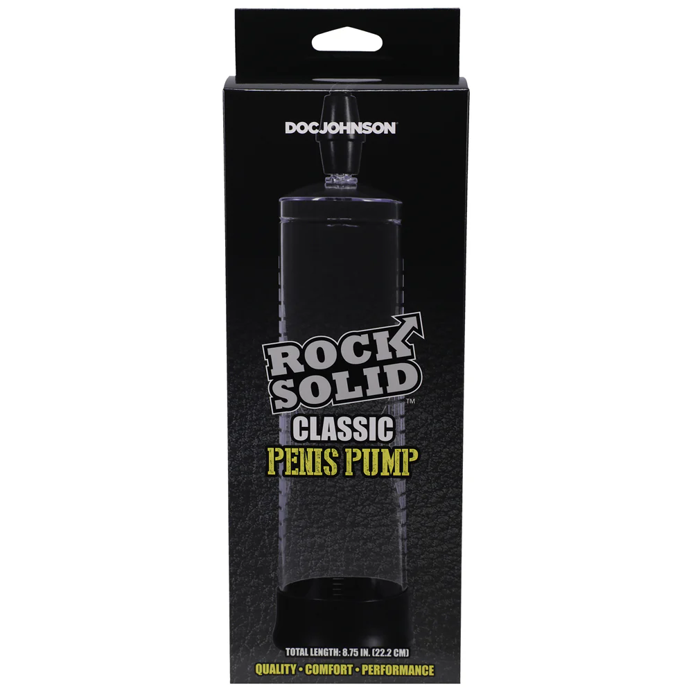 Rock Solid Classic Penis Pump Black/Clear - Image 2
