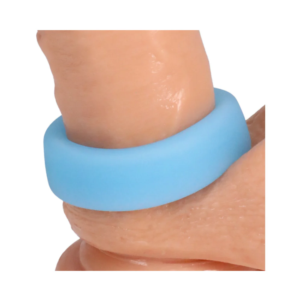 Rock Solid Sila-Flex Glow-in-the-Dark Big O C-Ring Blue - Image 6