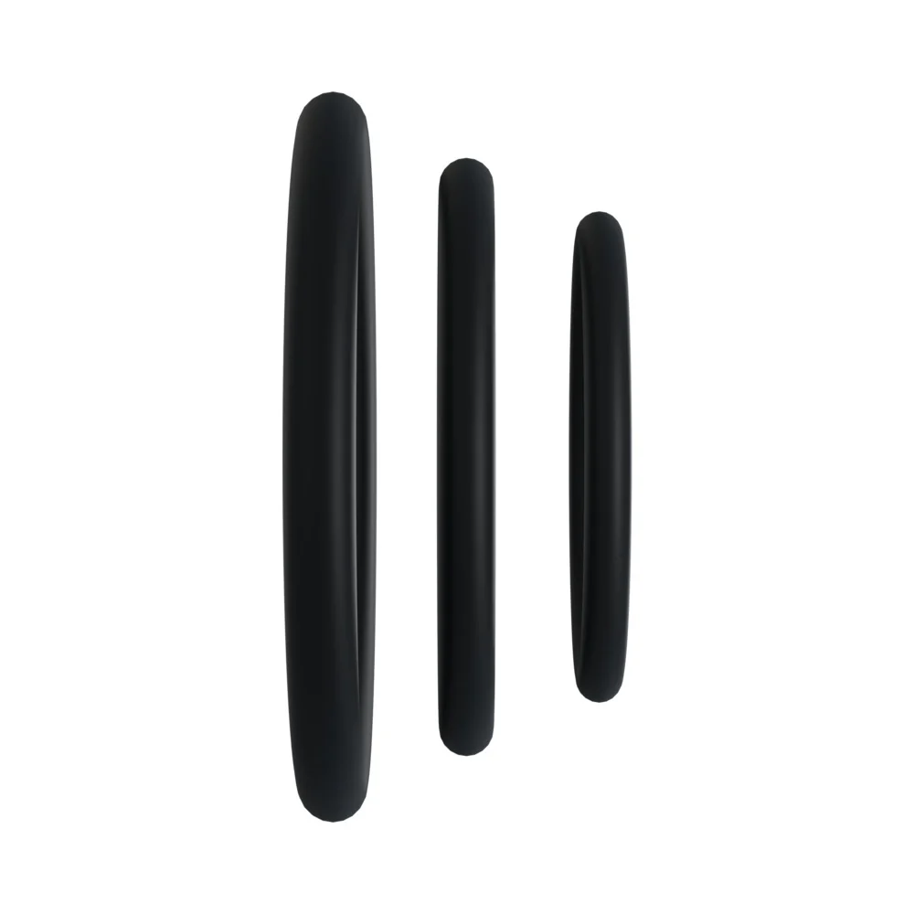 Rock Solid Tri-Pack Rubber Gasket (1.25in, 1.5in, 2in) Black - Image 4