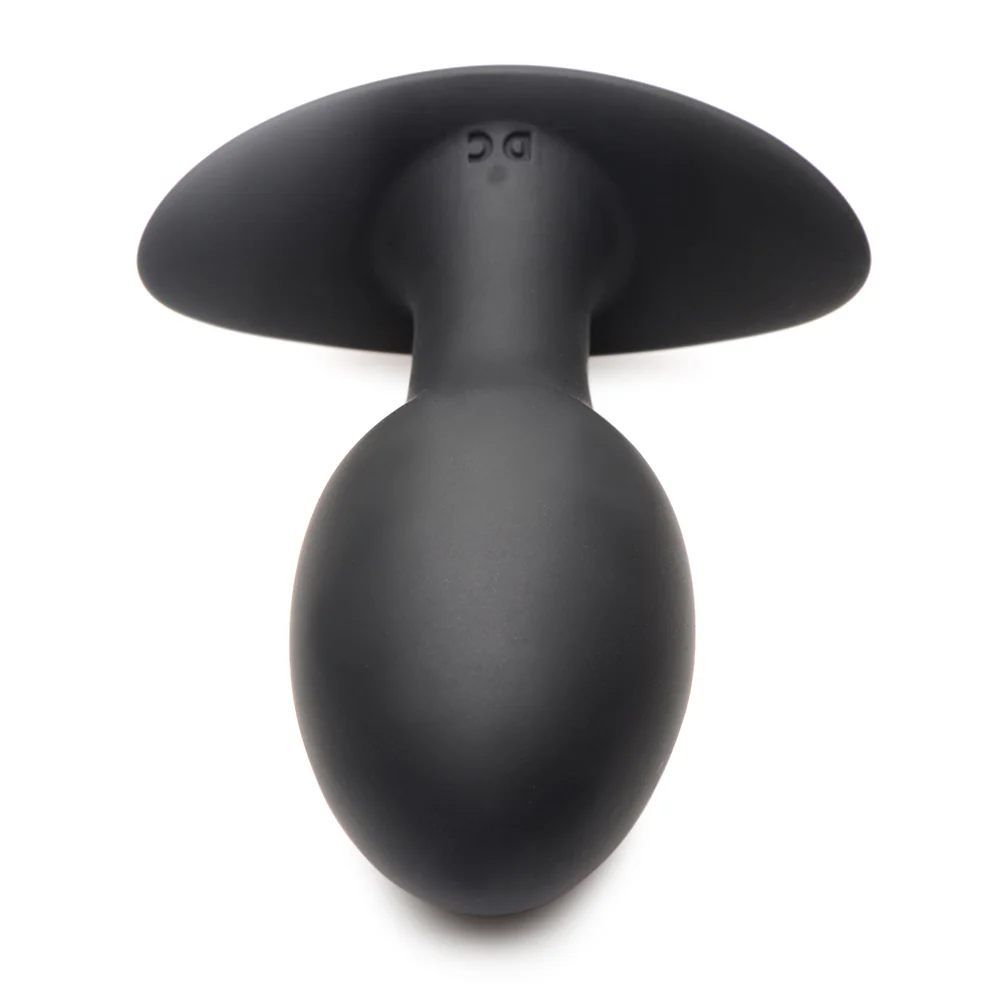 Curve Toys Rooster Rumbler Vibrating Silicone Anal Plug Large Black - Image 4