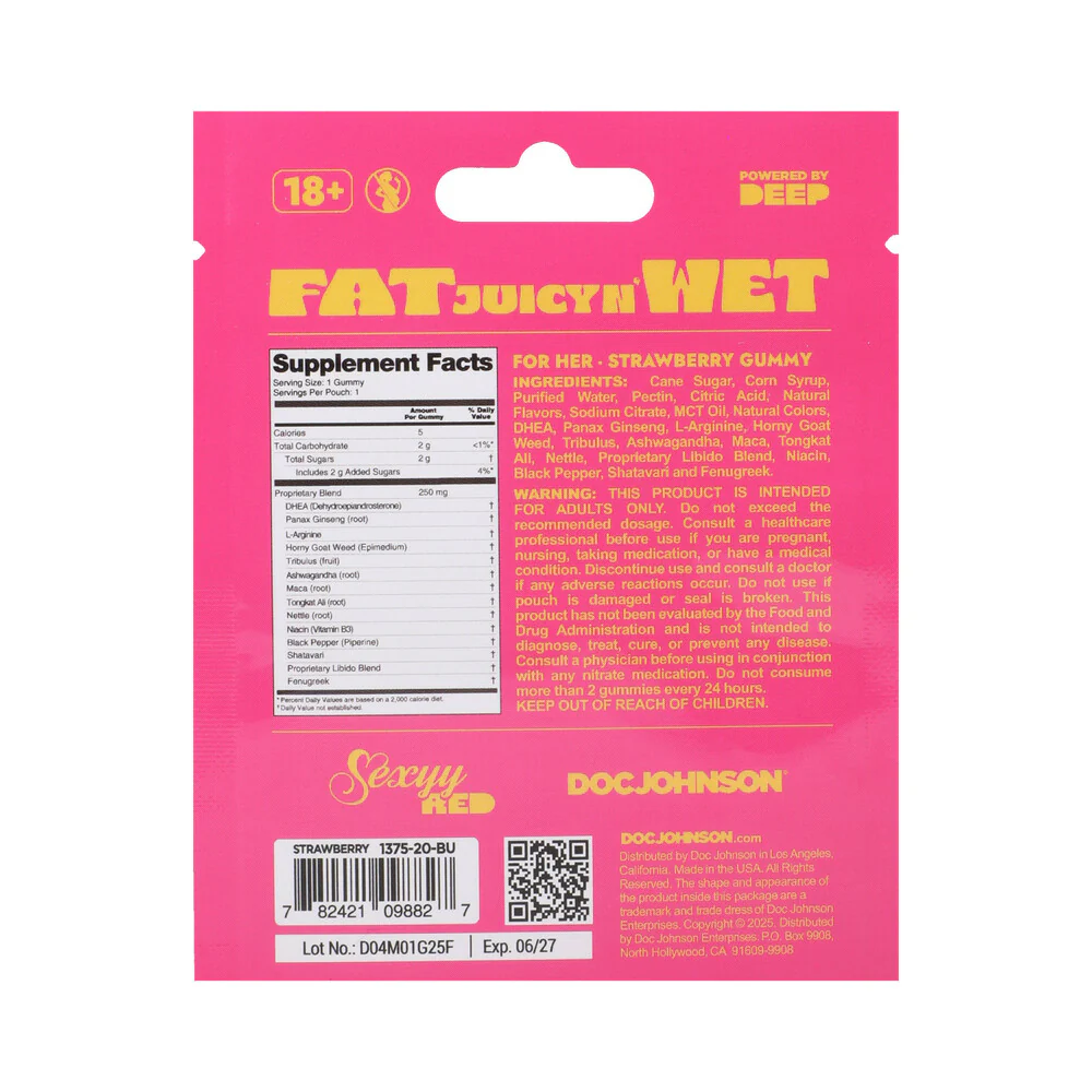 Sexyy Red Hers Sexual Stimulation Gummies 12-Pack Display Strawberry - Image 3