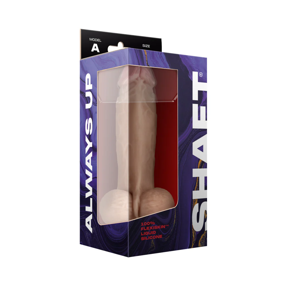 Shaft Model A: 8.5 in. Dual Density Silicone Dildo with Balls Pine - Image 4