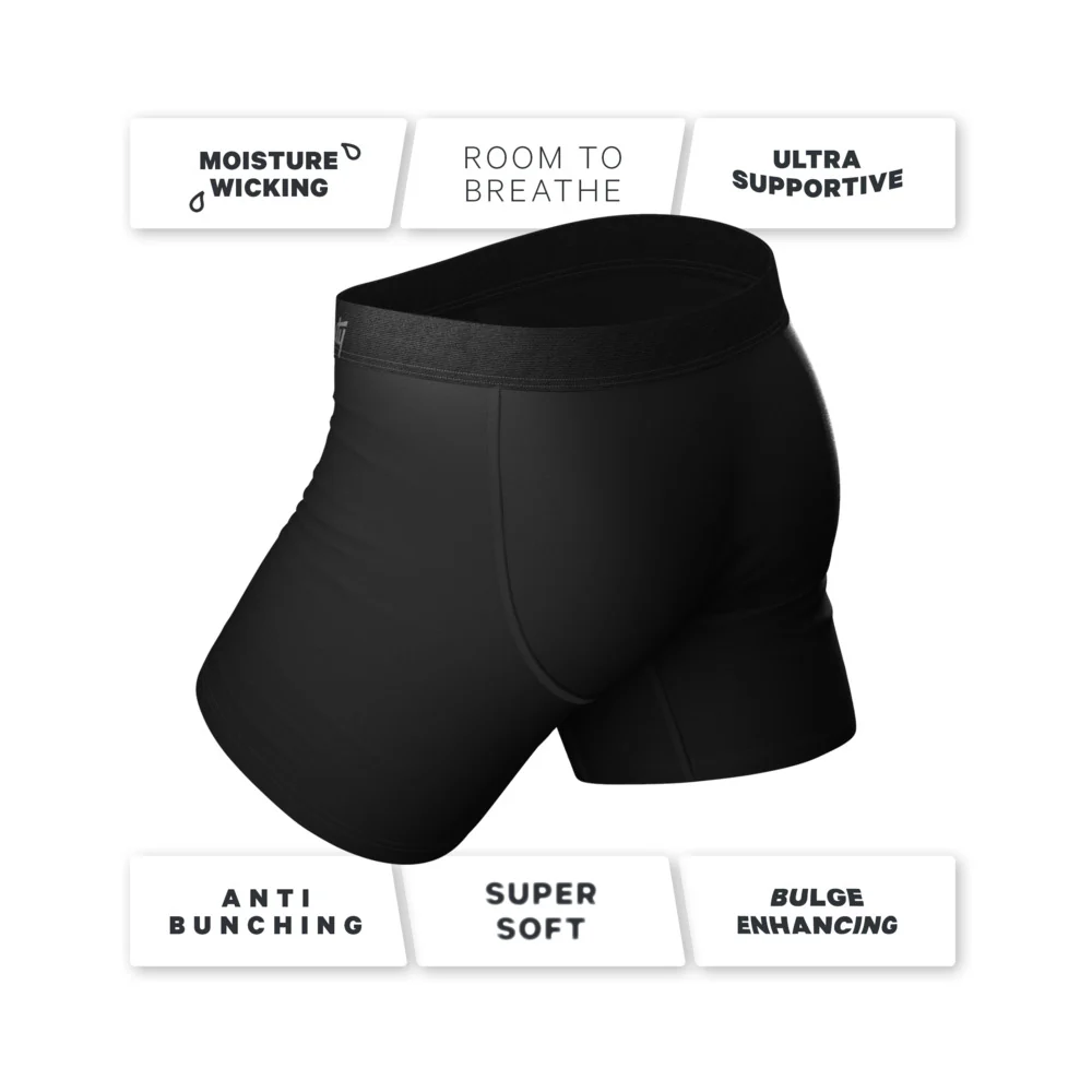 Shinesty The 009 Black Tuxedo Ball Hammock Pouch Underwear with Fly XL - Image 5