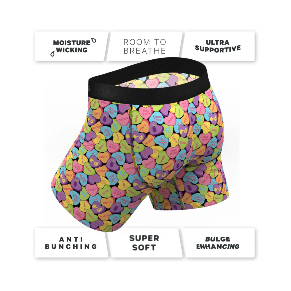 Shinesty The Candy Crush Candy Hearts Ball Hammock Pouch Underwear with Fly L - Image 5