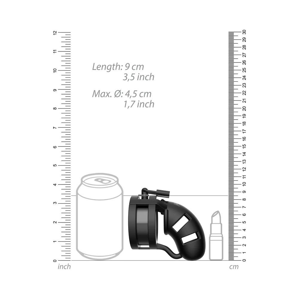 Shots ManCage Model 18 Adjustable 3.5 in. Silicone Ballsplitter Cock Cage Black - Image 5