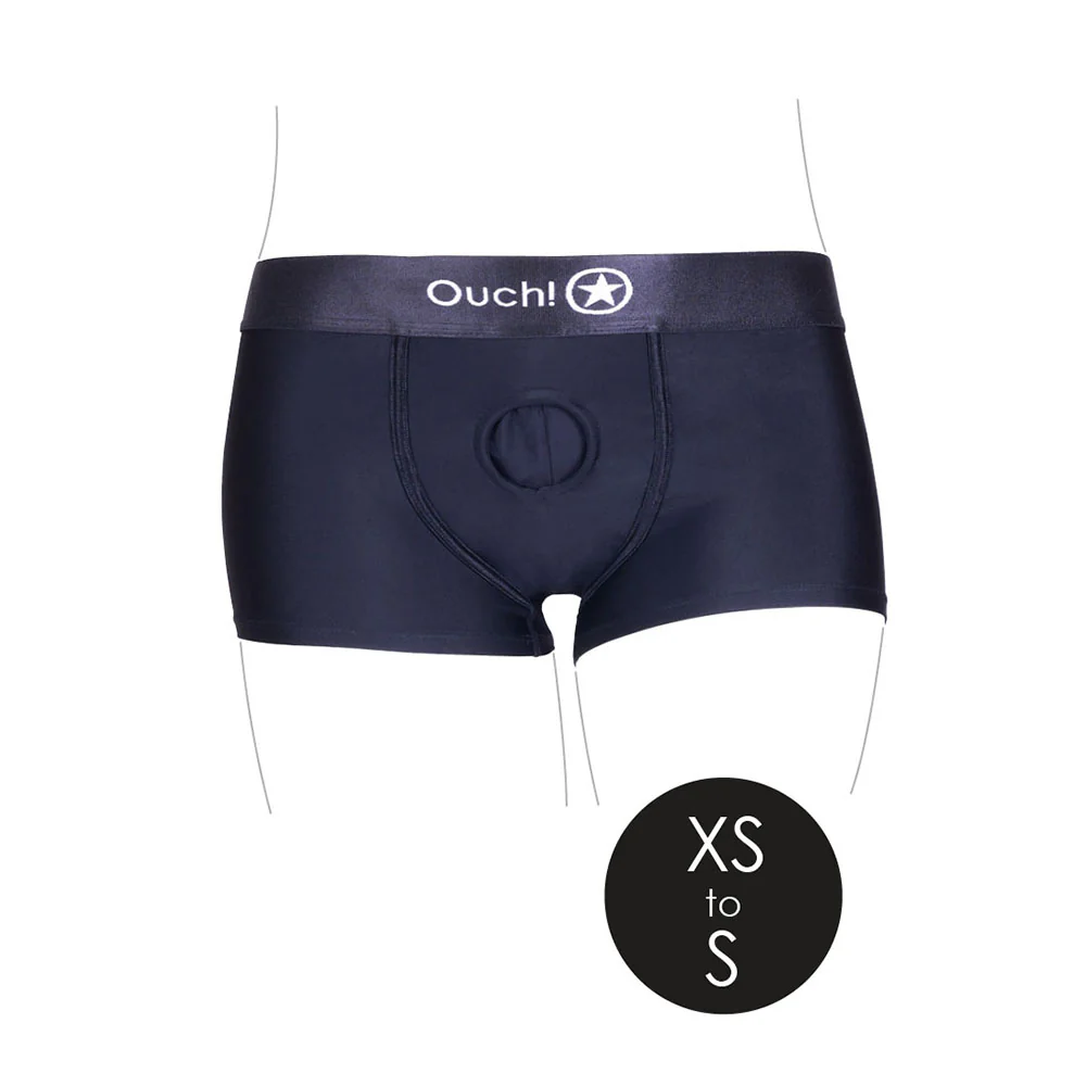 Ouch! Vibrating Strap-on Boxer Black XS/S - Image 5