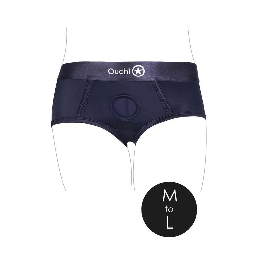 Ouch! Vibrating Strap-on Brief Black M/L - Image 5