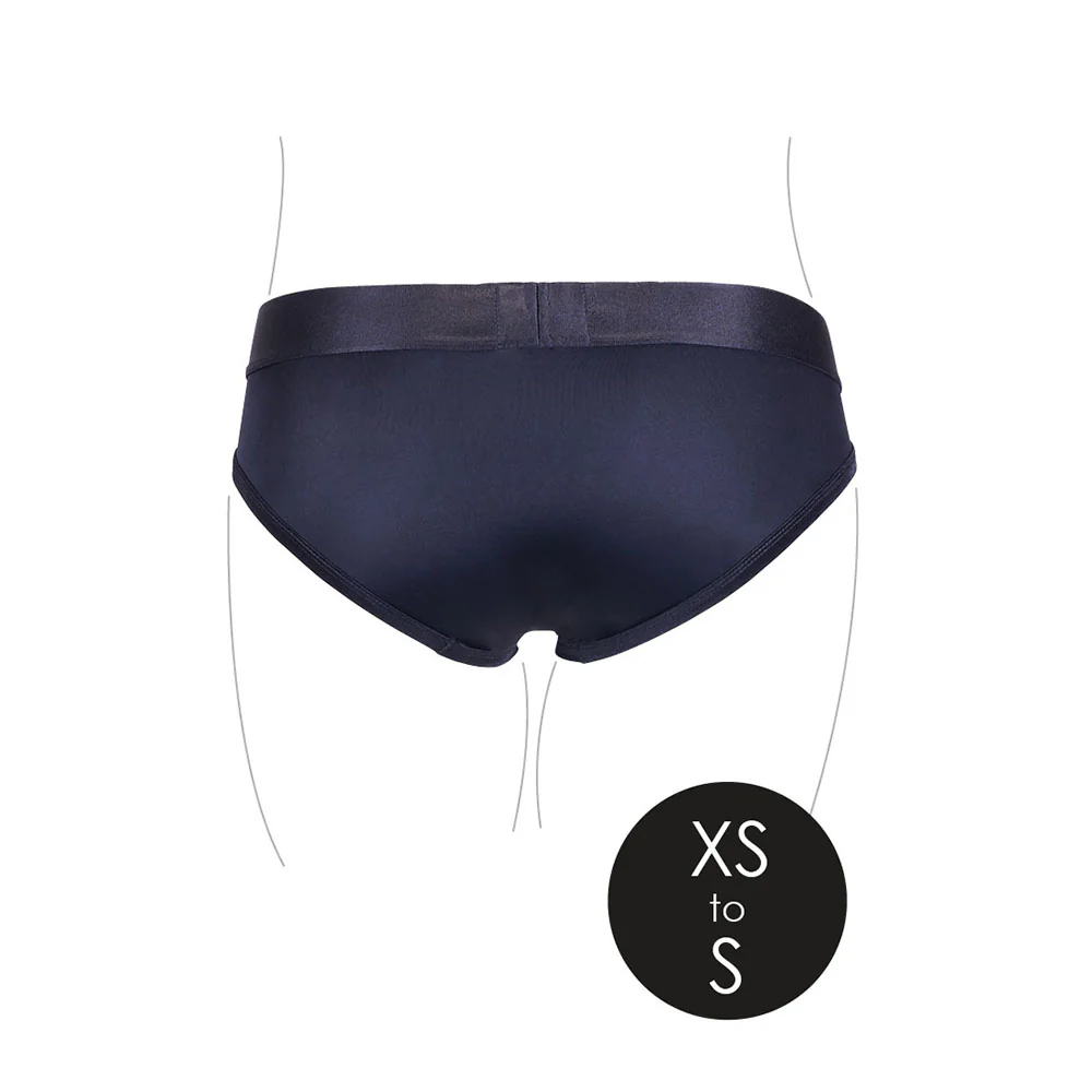 Ouch! Vibrating Strap-on High-cut Brief Black XS/S - Image 6
