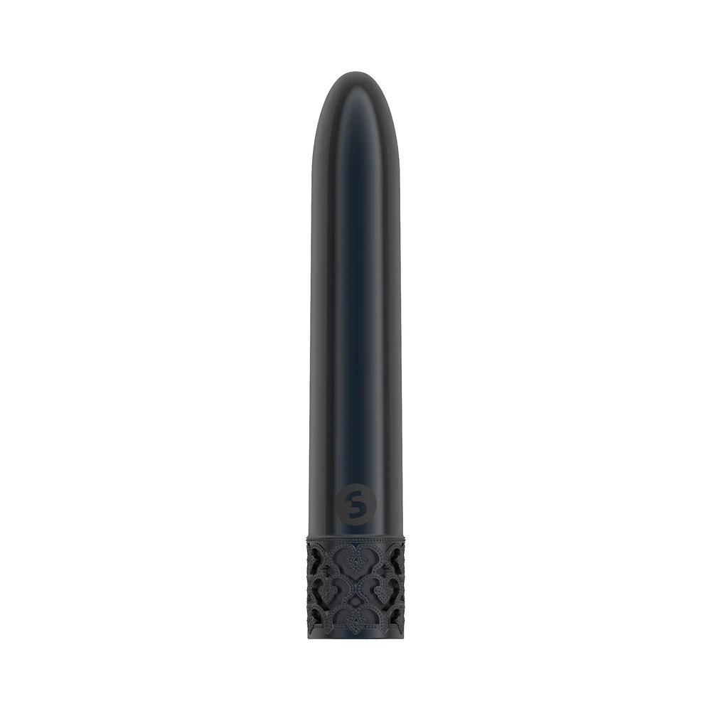 Royal Gems Shiny Rechargeable 10-Speed Bullet Vibrator Gunmetal - Image 2