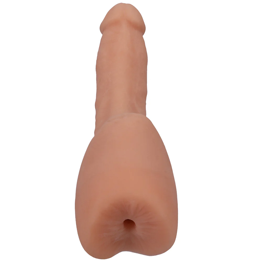 Signature Cocks Transgirls Lena Moon ULTRASKYN Dual Density 4.5 in. Cock with Penetrable Ass Beige - Image 5