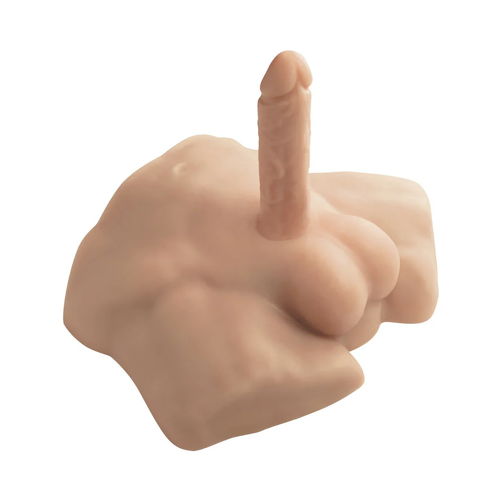 SILEX-D Apollo S Torso with 7 in. Liquid Silicone Model 2 Dildo Vanilla - Image 2