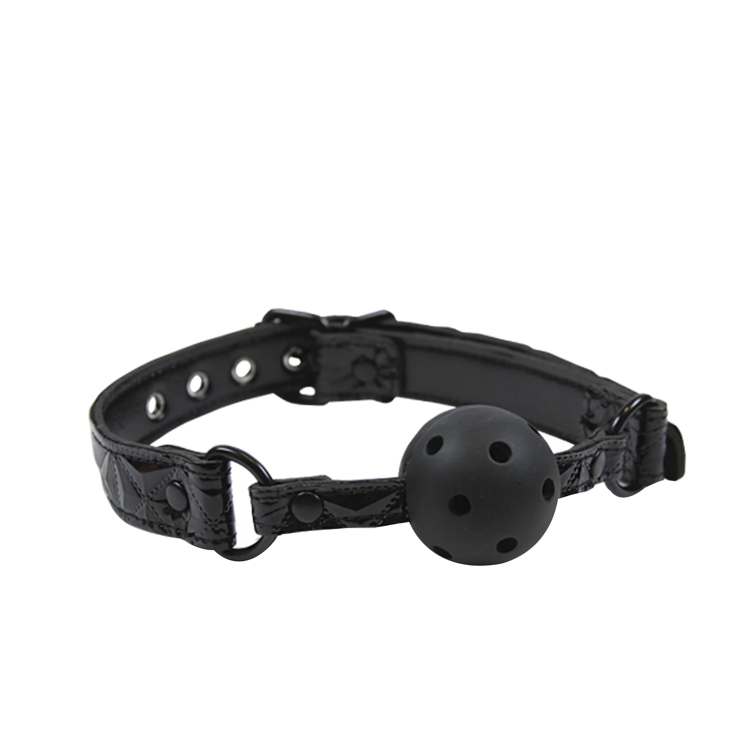 Sinful Vinyl Ball Gag Black - Image 2