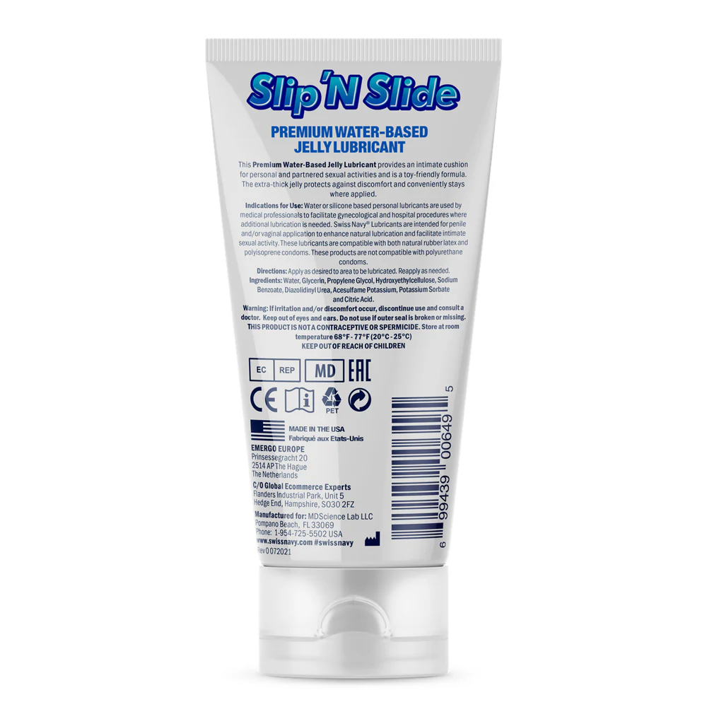 Swiss Navy Slip 'N Slide Premium Jelly Lubricant 5 oz. - Image 2