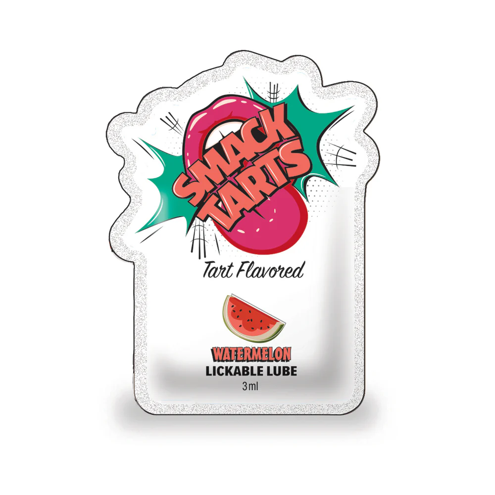 Smack Tarts Lickable Lube Sour Watermelon 3 ml Pouch 36-Piece Display - Image 2