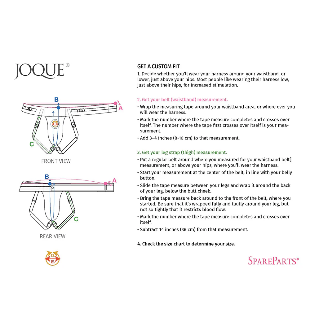 SpareParts Joque Double Strap Harness Black Size A - Image 9